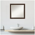 thumbnail image 6 of Amanti Art Warm Walnut Narrow Beveled Wood Wall Mirror 23 x 23 in., 6 of 10