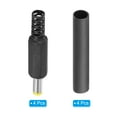 thumbnail image 3 of Conector macho DC Uxcell 4.8x1.7mm, paquete de 4, con conector de barril DC para bricolaje y tubo termorretráctil, amarillo, 3 of 7