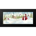 thumbnail image 2 of Reed, Tara 24x12 Black Modern Framed Museum Art Print Titled - Snowman Christmas panel I, 2 of 5