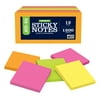 Pen + Gear Sticky Notes 12 Pack, Assorted Bright, 3 inches x 3 inches, 100 Sheets per Pad