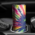 thumbnail image 3 of 20oz Colorful Paint Burst Pattern Skinny Tumblers Stainless Steel Tumbler with Lid and Straw,Vacuum Insulated Double Wall Travel Tumbler Cups with Cleaning Brush for Coffee,Tea, 3 of 6