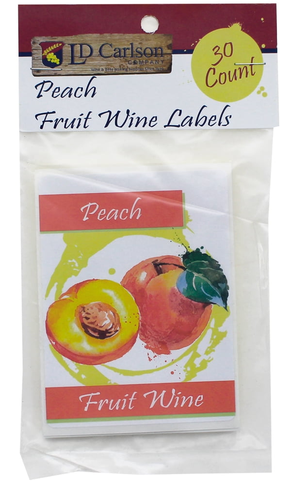 Peach Fruit Wine Labels