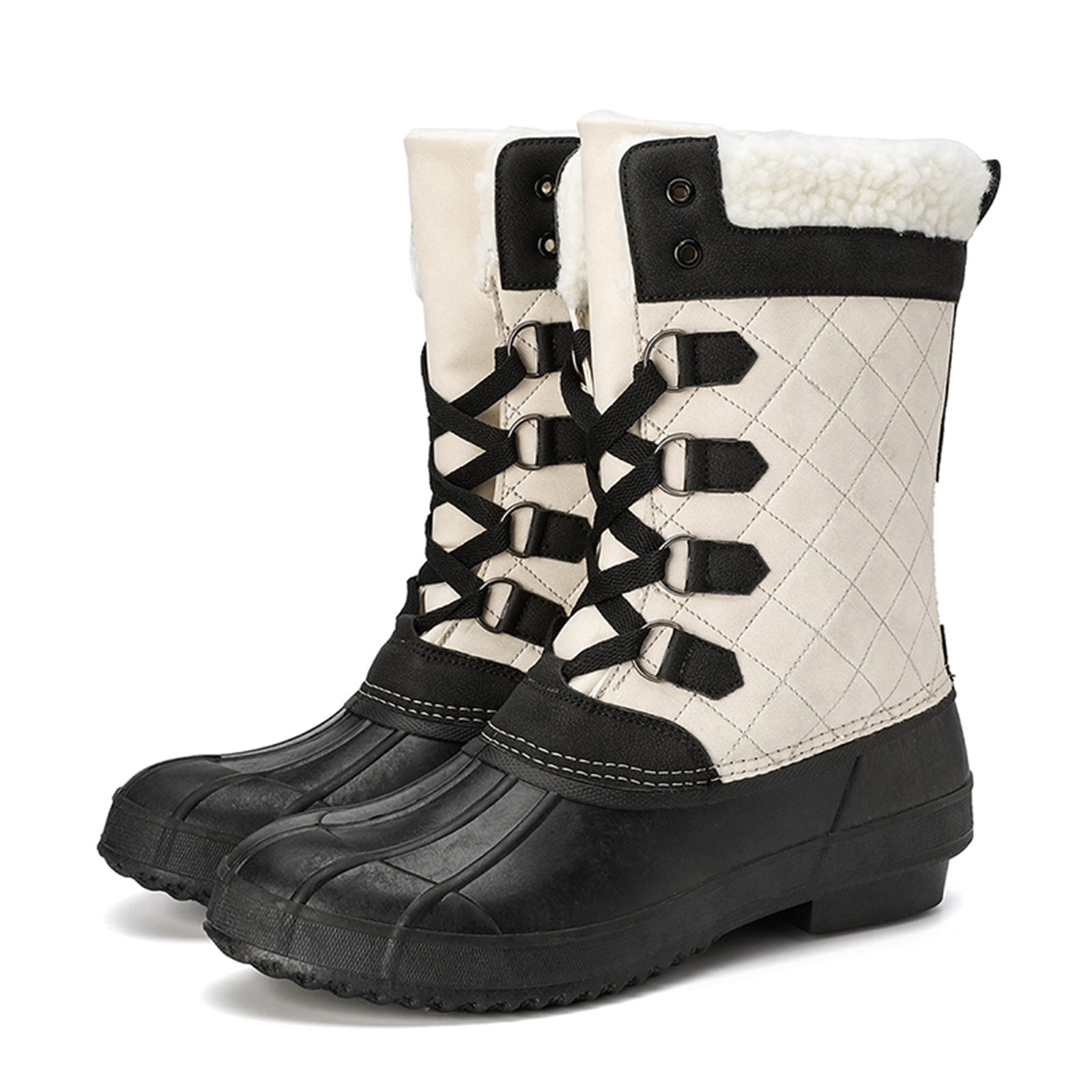 GLOBALWIN Women's 1837 Camouflage Snow Boots – Winter Ankle Boots With Faux Fur Trim - View #11