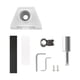 thumbnail image 1 of Soporte de antena de techo RV, montaje seguro, resistente, profesional, reemplaza el Kit de montaje, Base de aleación de aluminio resistente para Gen, 1 of 8