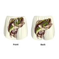 thumbnail image 3 of Honeii Largemouth Bass Fish (3) print a double-layered women's running short, ideal for gym, tennis, and various activities, complete with a practical pocket-Large, 3 of 7
