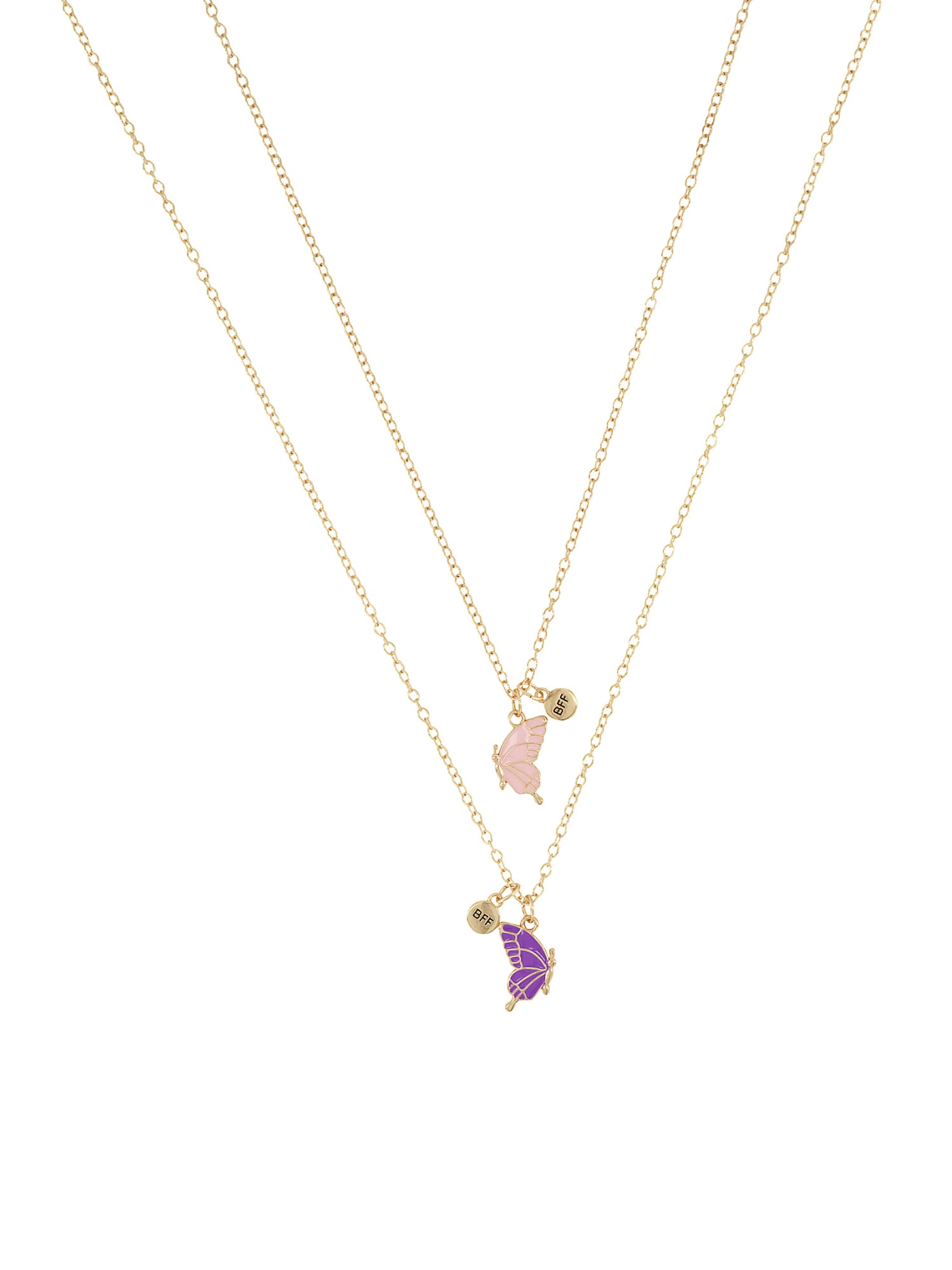 Claire's Best Friends Necklace Set - Butterfly, 2pcs