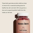 thumbnail image 3 of HIMS & HERS biotin Builder Gummy with Vitamins B12, B6 and D, Gluten Free, no Artificial sweeteners or Flavors, Wild Cherry, 60 Count, 3 of 6