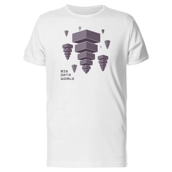 Big Data World T-Shirt Men -Image by Shutterstock, Male 4X-Large