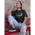thumbnail image 2 of Snake And Half Moon Shaped T-Shirt Women -Image by Shutterstock, Female 3X-Large, 2 of 4