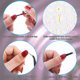 thumbnail image 4 of Pegatinas para decoración de uñas con relieve estereoscópico 5D, diseños de uñas para mujeres, decoraciones de uñas acrílicas DIY, 3 hojas, 10,5 x 6 cm, 4 of 5