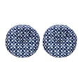thumbnail image 1 of FBTS Prime 18x18 inch Blue Geometric Outdoor Bistro Chair Cushions, Pack of 2, 1 of 7