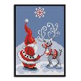 thumbnail image 2 of Kits de bordado de punto de cruz de Navidad DIY Crafts 14CT Stamped Handwork Wall Art FLhrweasw Nuevo, 2 of 9