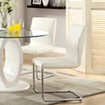 thumbnail image 5 of Furniture of America Janus Modern 5-Piece Round Dining Table Set, White, 5 of 6