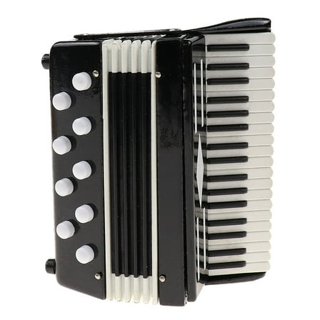 FRCOLOR 1Pcs Simulation Accordion Black Wooden Plastic for Birthday Gift and Home Decoration