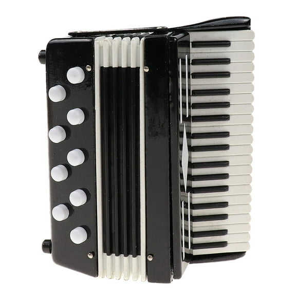 FRCOLOR 1Pcs Simulation Accordion Black Wooden Plastic for Birthday Gift and Home Decoration