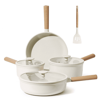 Motase 6pcs Pots and Pans Set, Nonstick Cookware Set Detachable  Handle, Induction Kitchen Cookware Sets Non Stick with Removable Handle, RV  Cookware Set, Oven Safe, White: Home & Kitchen