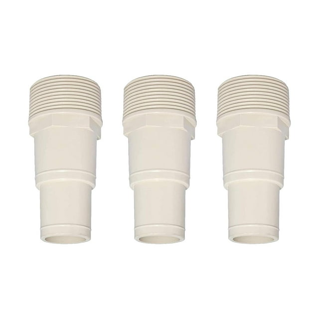 3 adaptadores de de 1,5 pulgadas y 1,25 pulgadas para filtro de bomba de piscina sobre el suelo