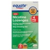 Equate Mini Nicotine Lozenges, 4 mg, Mint Flavor, 108 Count