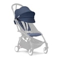 thumbnail image 1 of Stokke YOYO 6+ Color Pack, Air France Blue - Textiles Only: Seat Pad, Extendable Canopy & Zipped Back Pocket - Requires YOYO3 Frame (Sold Separately), 1 of 5