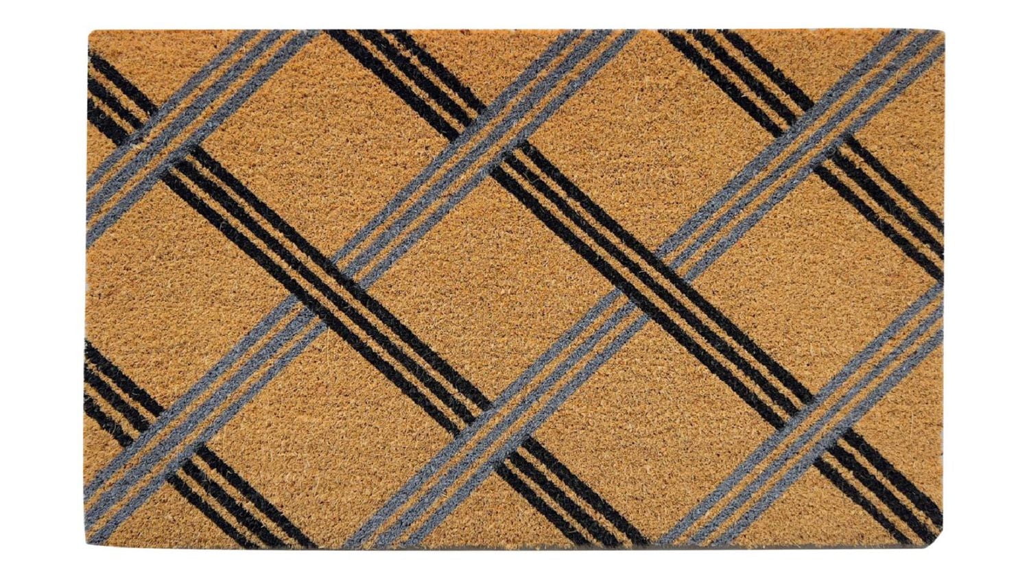 Home Décor Inc. Basket Coir Doormat – Durable, Natural Fiber, Anti-Skid Backing