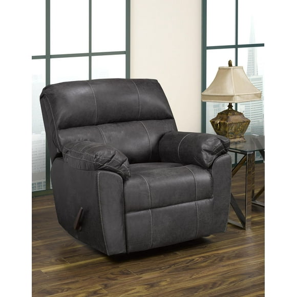 K-Living Seqa Rocker Fauteuil inclinable en tissu Sequoina Ash