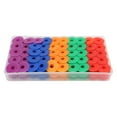 thumbnail image 1 of Qukaim 100 bobinas de costura de plástico coloridas, resistentes y de alta calidad, gran uso, ahorro de tiempo, 1 of 5