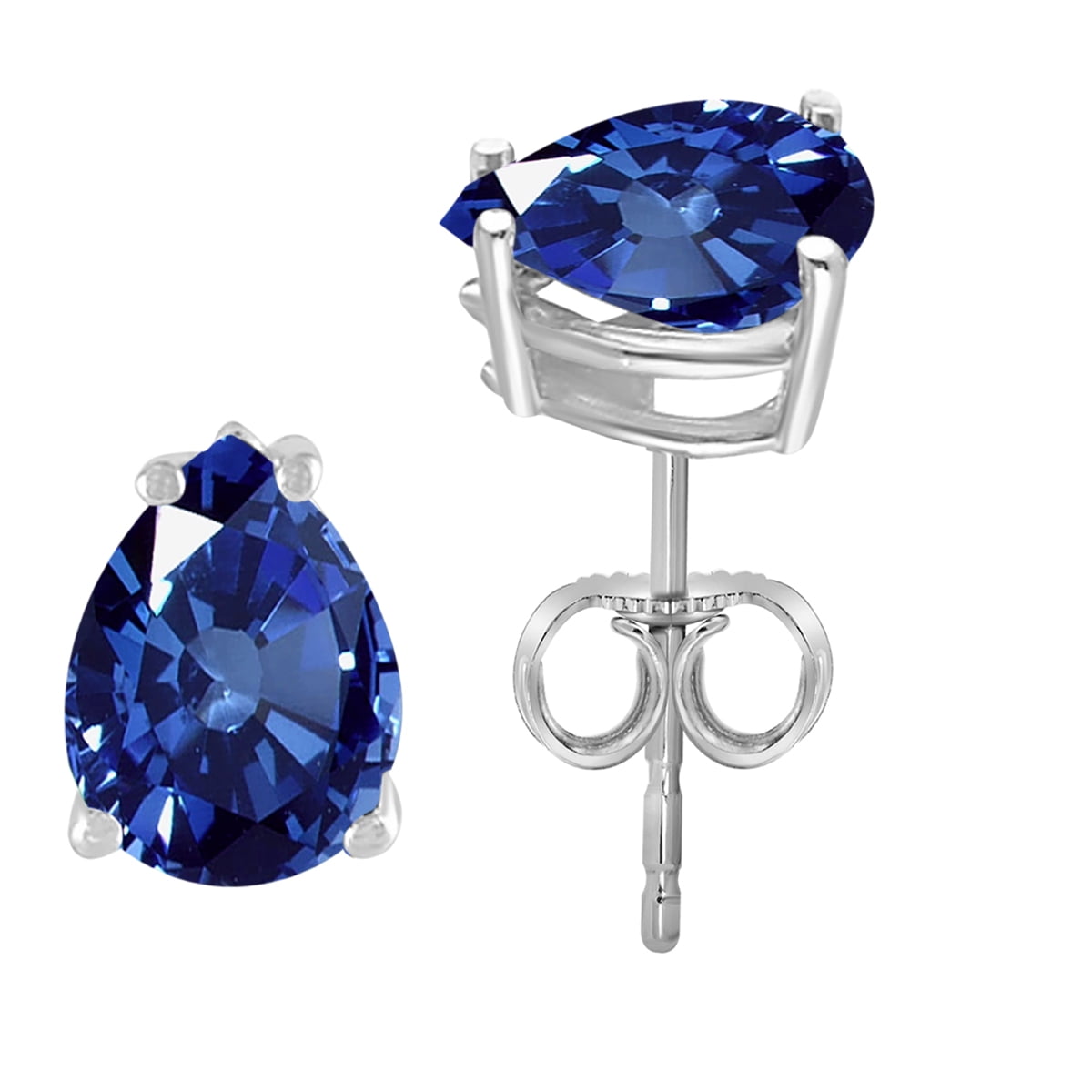 Pear sapphire earrings Clearance