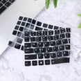 thumbnail image 3 of WHAMVOX Silicone Keyboard Cover for Protection Use Easy to Clean and Thin Design Compatible with 15 6 Inches Laptop R720 Black, 3 of 8