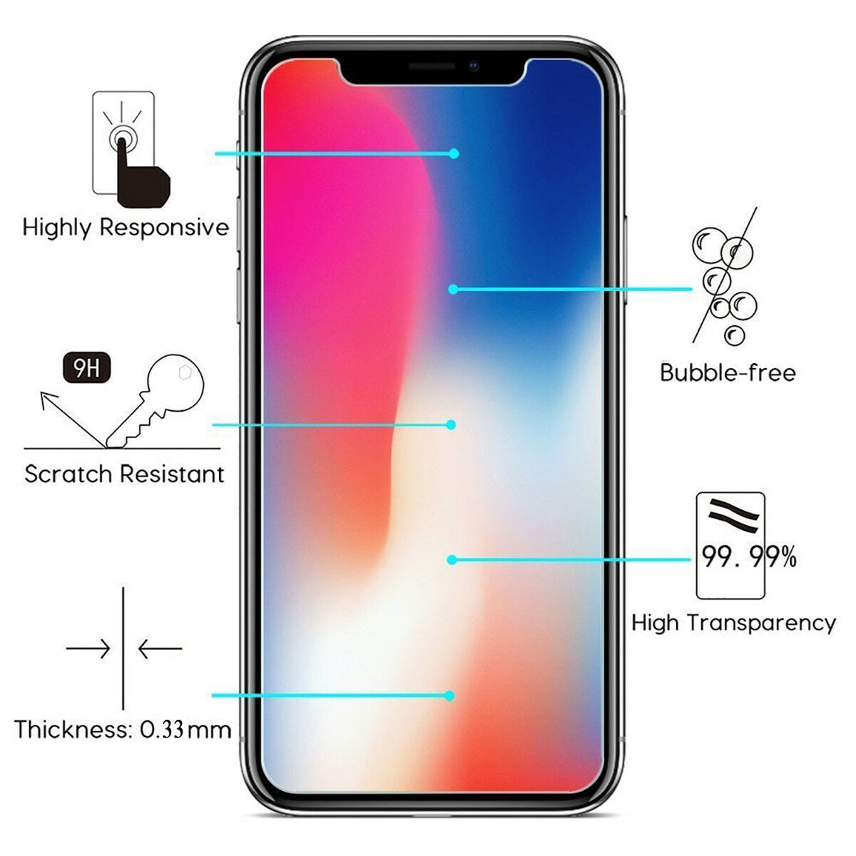 Étui Ceinture Vertical Pour Téléphones Portables-Smartphones, Taille Xl