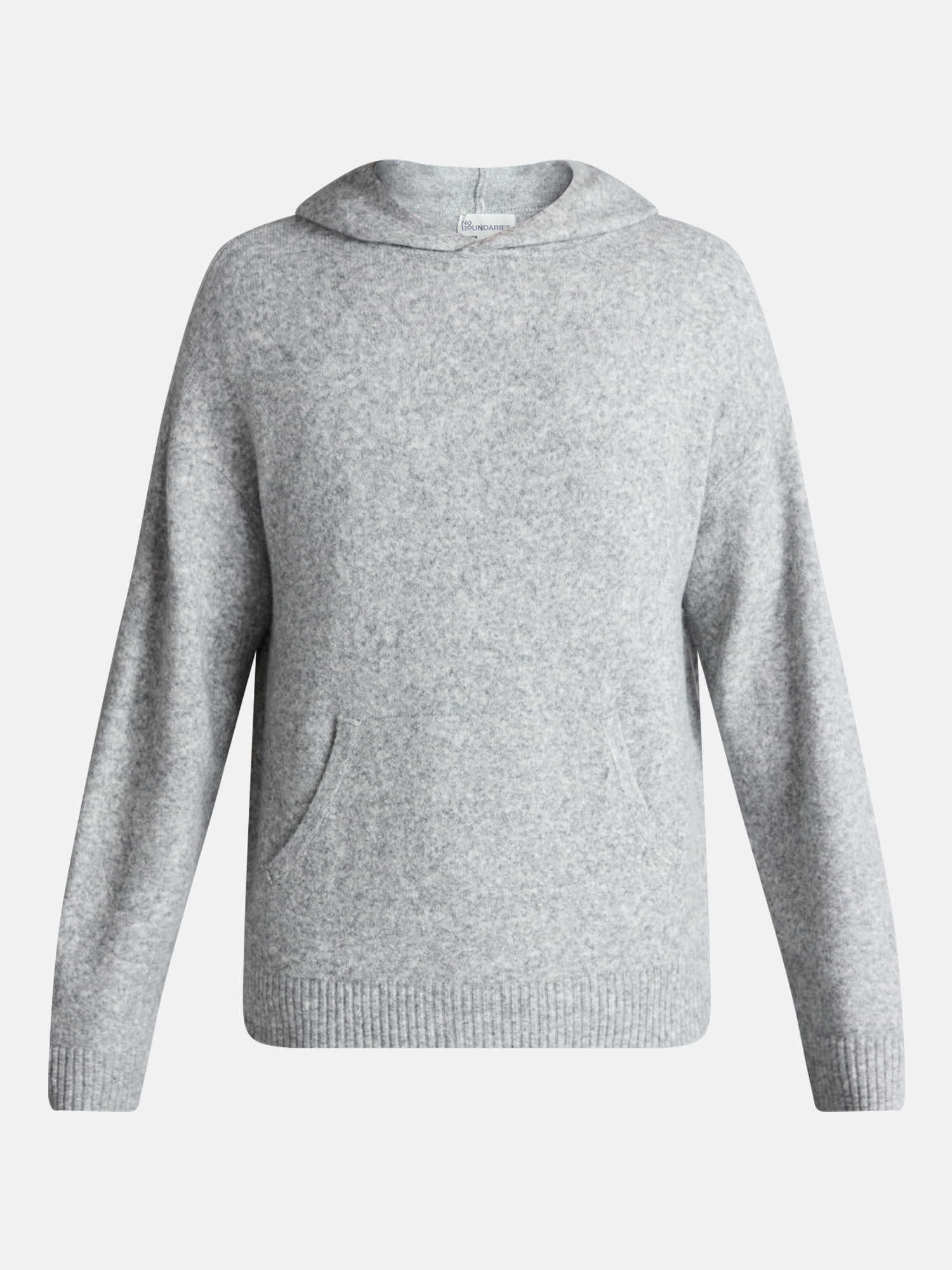 No Boundaries Brushed Hooded Sweater with Long Sleeves, Midweight, Men's & Big Men's XS-3XL