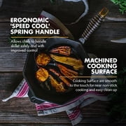 FINEX 8 Cast Iron Skillet with Lid - Versatile Cast Iron Pan - Cooking Pan Enhances Food Taste - Nonstick Skillet - Heirloom Kitchen Essentials - Pre-Seasoned with Flaxseed Oil