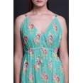 thumbnail image 4 of Bimba Floral Dames Longue Robe à Imprimé Floral Spaghetti Sangle V Cou Maxi Plage Wear-XXX-Large, 4 of 4