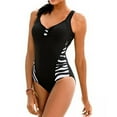 thumbnail image 1 of Women Ruched Slimming One Piece Swimsuits Tummy Control Vintage Plus Size Bathing Suits, 1 of 5
