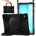 thumbnail image 1 of Funda para Samsung Galaxy Tab S10 FE+ Plus de 13,1 pulgadas, modelo 2025 (X620/X626B), funda de silicona resistente con asa, soporte de 360 ​​grados, correa y soporte para S Pen., 1 of 9
