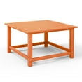 thumbnail image 5 of WestinTrends Malibu Low Outdoor HDPE Square Patio Coffee Table, Orange, 5 of 15