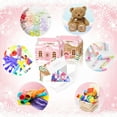 thumbnail image 3 of Pink Gingerbread House Decorative Boxes - Foldable DIY Sweet Candy House Design for Holiday Party Decor & Gift Packaging, 3 of 9