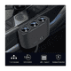 thumbnail image 3 of 3 En 1 Adaptador Múltiples Puertos Usb Cargador De Coche Malubero Negro, 3 of 4