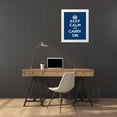 thumbnail image 3 of The British Ministry of Information 15x18 White Modern Wood Framed Museum Art Print Titled - Keep Calm and Carry On - Blue, 3 of 4