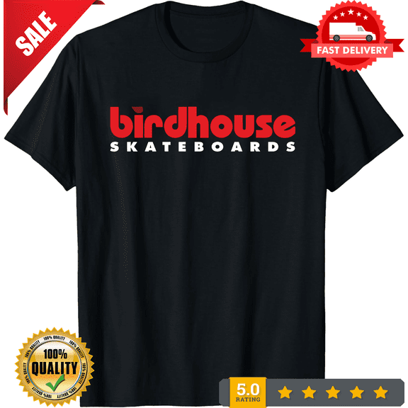 Birdhouse Skateboards Skate Classic 80s 90s Skate Design Premium T Shirt Colors, LIMITED EDITION-TH69944