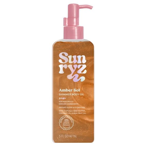 Sunryz Amber Sol Shimmer Body Oil, 5 fl oz