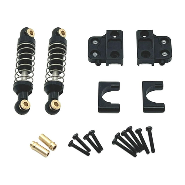 Juego de amortiguadores traseros Hugo Accesorios de actualización de coche RC Negro