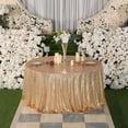thumbnail image 2 of GFDYREE Sequin Tablecloth, Table Topper, Tree Skirt, Round, 108", Light Gold, 2 of 5