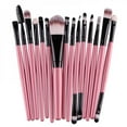 thumbnail image 4 of Makeup Brushes 15 PCs Makeup Brush Set Premium Synthetic Foundation Brush Blending Face Powder Blush Concealers Eye Shadows Make Up Brushes Kit, 4 of 6