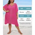 thumbnail image 2 of Bathing Suit Cover Up for Women Plus Size Swimsuit Coverup Summer Loose Beach Cover Up Crochet Design Dress, 2 of 10