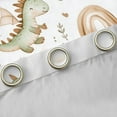 thumbnail image 4 of Manfei Kawaii Dino Blackout Curtains Set of 2 (52x84 Each) for Kids Boys Girls, Cute Rainbow Hearts Window Curtains, Cartoon Wildlife Curtains and Drapes, Luxurious Room Decor, 4 of 6