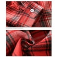 thumbnail image 6 of DDAPJ pyju 2024 Clearance Men's Big and Tall Flannel Shirt,Loose Fit Button Down Work Shirts Lightweight Long Sleeve Lapel Plaid Shirt Jackets M - 5XL, 6 of 8