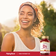 Vitamin D3 10,000 IU Softgels | 250 Count | High Potency | by Piping Rock