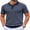 F-Navy Blue/White Striped, variant on COOFANDY Mens Knit Polo Shirts Casual Short Sleeve Classic Polo Top Shirts Button Down Business Shirts