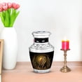 thumbnail image 7 of JAGASY Sparrow Mini Urn for Mom & Dad, Small Keepsake Urn for Human Ashes Adult Male, Tiny Memorial Funeral Urns for Female Ashes, Little Black Urns for Burial, 3 Inch, 7 of 7