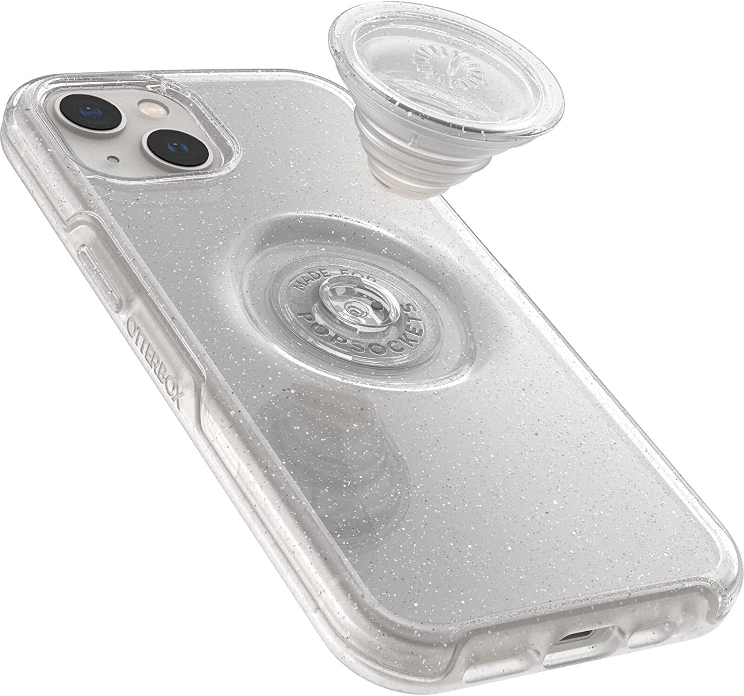 OtterBox + Pop Symmetry Clear Series Case for iPhone 13 Only - Non-Retail Packaging - Stardust Clear/Glitter